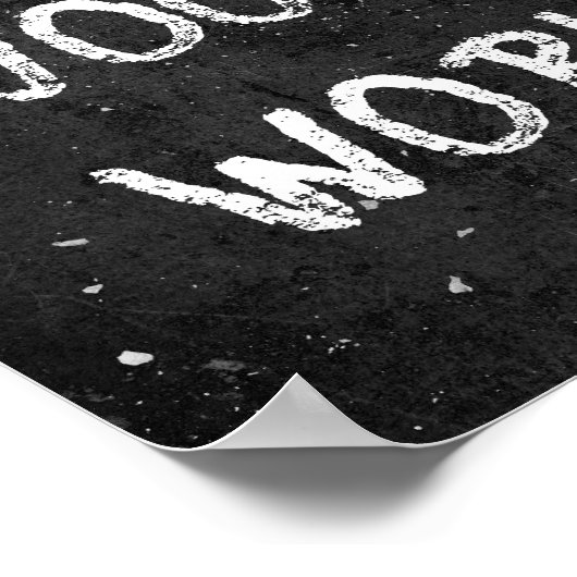 Chalkboard-Show Uw werkklaslokaal Poster (Hoek)