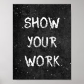 Chalkboard-Show Uw werkklaslokaal Poster (Voorkant)