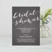 CHALKBOARD SHOWER | BRIDAL SHOWER INVITATION KAART (Staand voorkant)