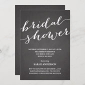 CHALKBOARD SHOWER | BRIDAL SHOWER INVITATION KAART (Voorkant / Achterkant)