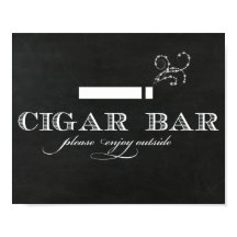 Chalkboard Sigar Bar-teken