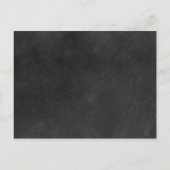 Chalkboard Signature Wedding Save the Date Kaart (Achterkant)