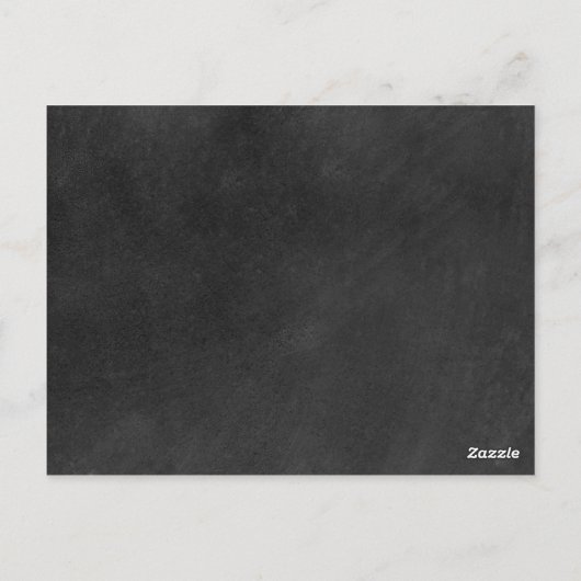 Chalkboard Signature Wedding Save the Date Kaart (Achterkant)