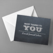 Chalkboard Silver Dank u kaart