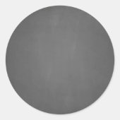 Chalkboard Sjabloon Blank Ronde Sticker (Voorkant)