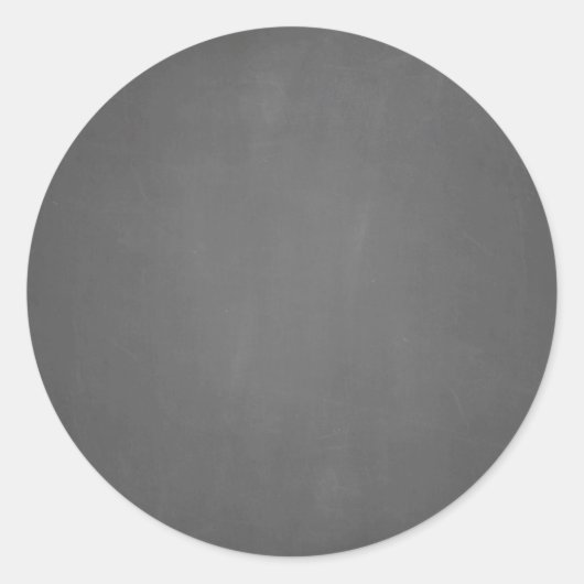 Chalkboard Sjabloon Blank Ronde Sticker (Voorkant)