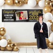 Chalkboard Sketch 2025 Congrats Foto Afstuderen Spandoek