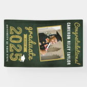 Chalkboard Sketch 2025 Foto Afstudeerfeest Spandoek (Horizontaal)