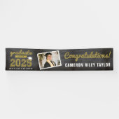 Chalkboard Sketch 2025 Foto Afstudeerfeest Spandoek (Horizontaal)