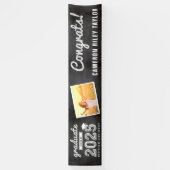 Chalkboard sketch klasse van 2025 foto Afstudeerde Spandoek (Verticaal)