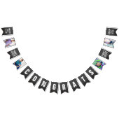 Chalkboard sketch klasse van 2025 foto Afstudeerde Vlaggetjes (Alle)