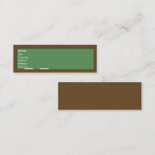 Chalkboard - Skinny Mini Visitekaartje (Voorkant / Achterkant)