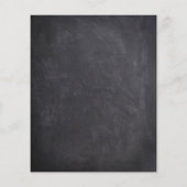 Chalkboard Skull Gothic Halloween Save the Date (Achterkant)