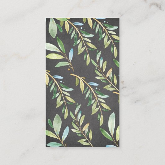 Chalkboard Sloth Baby shower Luier Raffle Ticket Informatiekaartje (Achterkant)