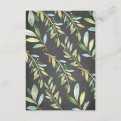 Chalkboard Sloth Baby shower Luier Raffle Ticket Informatiekaartje (Achterkant)