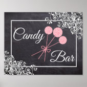 Chalkboard Snoep Bar Poster (Voorkant)