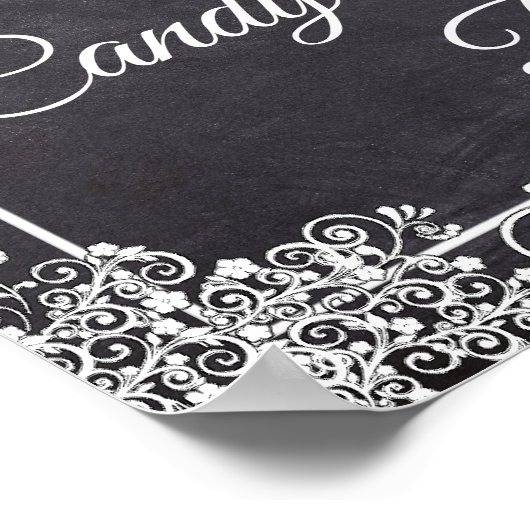 Chalkboard Snoep Bar Poster (Hoek)