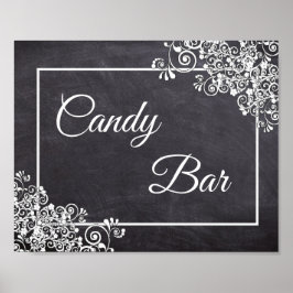 Chalkboard Snoep Bar Poster