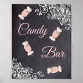 Chalkboard Snoep Bar Poster (Voorkant)