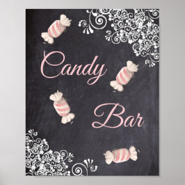 Chalkboard Snoep Bar Poster