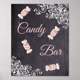 Chalkboard Snoep Bar Poster