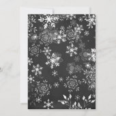 Chalkboard Snowflake Foto Lijst Kerst Feestdagenkaart (Achterkant)