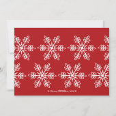 Chalkboard Snowflake Holiday-fotokaart Feestdagenkaart (Achterkant)