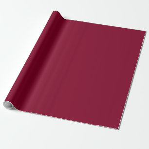 Chalkboard Snowman Deep Cherry Red Cadeaupapier