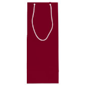 Chalkboard Snowman Deep Cherry Red Wijn Cadeautas (Achterkant)