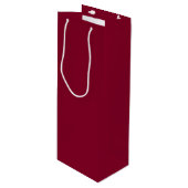 Chalkboard Snowman Deep Cherry Red Wijn Cadeautas (Voorkant Gekanteld)