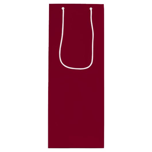 Chalkboard Snowman Deep Cherry Red Wijn Cadeautas (Voorkant)