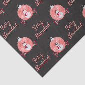 Chalkboard Snowman Feliz Navidad Tissuepapier (Detail)