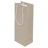 Chalkboard Snowman Khaki Wijn Cadeautas (Voorkant Gekanteld)