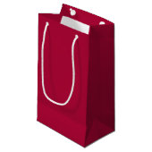 Chalkboard Snowman Medium Cherry Red Klein Cadeauzakje (Voorkant Gekanteld)