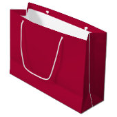 Chalkboard Snowman Medium Cherry Red Large Cadeautasje (Voorkant Gekanteld)