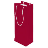 Chalkboard Snowman Medium Cherry Red Wijn Cadeautas (Achterkant Gekanteld)