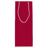 Chalkboard Snowman Medium Cherry Red Wijn Cadeautas (Achterkant)