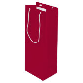 Chalkboard Snowman Medium Cherry Red Wijn Cadeautas (Voorkant Gekanteld)