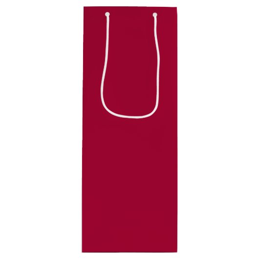 Chalkboard Snowman Medium Cherry Red Wijn Cadeautas (Voorkant)