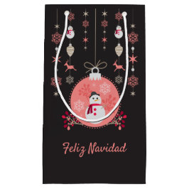 Chalkboard Snowman Navidad Klein Cadeauzakje