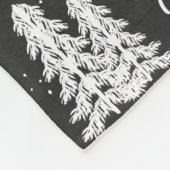 Chalkboard Snowy kerstbomen Holiday Fleece Deken (Hoek)