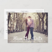 Chalkboard sparen het Briefkaart van de Aankondigi (Voorkant / Achterkant)