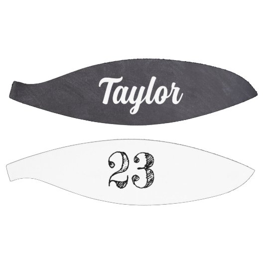 Chalkboard Speler Nummer etsen Gepersonaliseerde N Basketbal (Panelen)