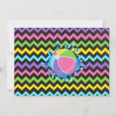 Chalkboard Splish splash Bashverjaardag roze foto Kaart (Achterkant)