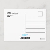 Chalkboard Sports Little ALL-STAR Baby shower Briefkaart (Achterkant)