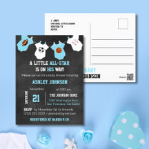 Chalkboard Sports Little ALL-STAR Baby shower