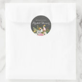 Chalkboard Spring Floral Vrijgezellenfeest Sticker (Tas)