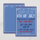 Chalkboard Star-uitnodiging Kaart (Voorkant / Achterkant)