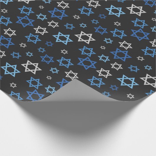Chalkboard Star van David Hanukkah Cadeaupapier (Hoek)