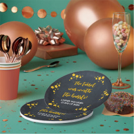 Chalkboard Stars Afstuderen gepersonaliseerd Papieren Bordje